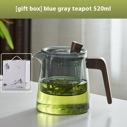 Glass Teapot Green Tea Set High Temperature Resistant Thickening